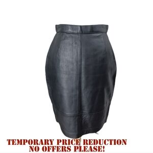 VINTAGE 90'S T. EDWARDS LEATHER PENCIL SKIRT SIZE 10